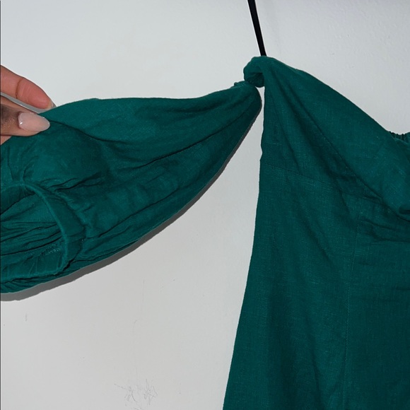 Forever 21 Green Off-Shoulder Mini Dress - Picture 6 of 7